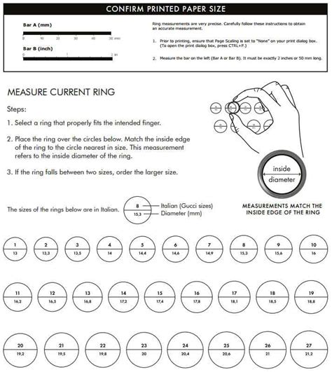 size 18 gucci ring|Gucci jewelry size chart.